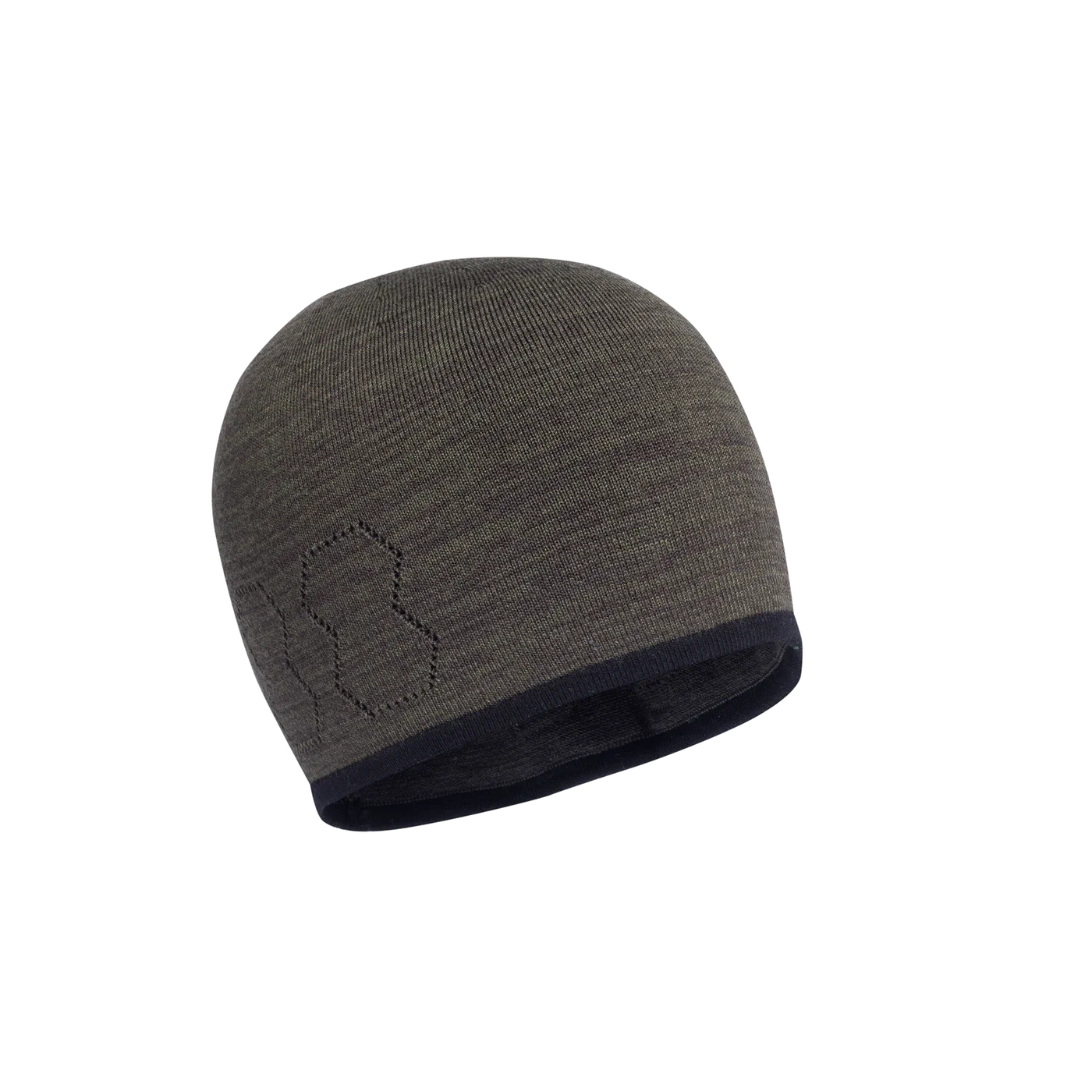 Beechfield B045 – Cuffia Unisex In Maglia Doppio Strato Con Risvolto, Nera, Taglia Unica, Lavabile In Lavatrice