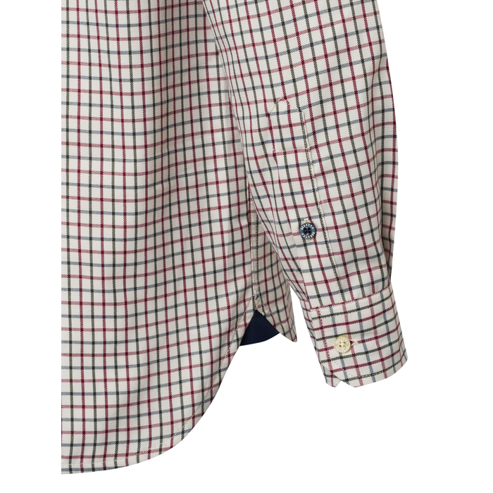 Casual Long-Sleeve Shirt by El General Burgundy 44407 main image 0