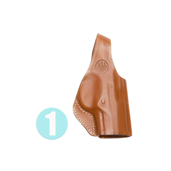 Beretta Brown Leather Holster Model 06 - Close back side holster, Right Hand