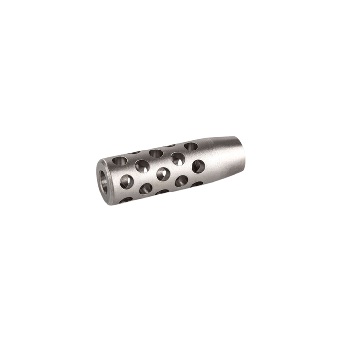 Stainless Steel muzzle brake with USA 5/8x24 thread and Conical profile ...