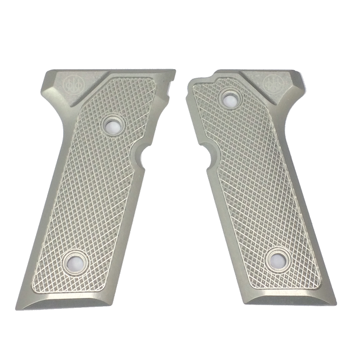 92/96 VERTEC Aluminum Checkered Grips, Inox | Beretta | Beretta